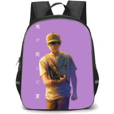 The Summer Hikaru Died Yoshiki Tsujinak Backpack School Bag StudentPack - Yoshiki Tsujinak Grin Portrait Purple Poster