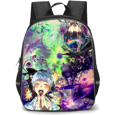 The Summer Hikaru Died Backpack School Bag StudentPack - Yoshiki Tsujinaka And Hikaru Indo Psychedelic Portrait Poster