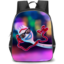 Toy Story Forky Backpack StudentPack - Forky Smiling Neon Background 3D Art