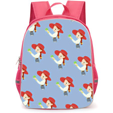 Toy Story Jessie Backpack StudentPack - Jessie Illustration Pattern Art On Sky Blue Background