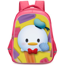 Disney Tsum Tsum Donald Backpack StudentPack - Donald Avatar On Colored Ice Cream Background