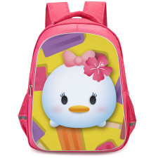 Disney Tsum Tsum Donald Duck Backpack StudentPack - Donald Duck Avatar On Colored Ice Cream Background