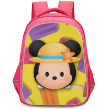 Disney Tsum Tsum Mickey Backpack StudentPack - Mickey Avatar On Colored Ice Cream Background