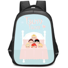 Disney Tsum Tsum Backpack StudentPack - Disney Tsum Tsum On Pink Bed Poster