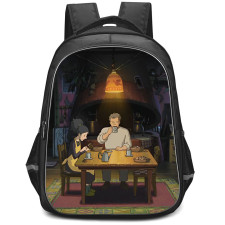 The Secret World of Arrietty Backpack StudentPack - The Secret World of Arrietty Homily And Pod Sitting In Dining Table
