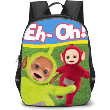 Teletubbies Dipsy Backpack StudentPack - Dipsy & Po Eh Oh Blue Background