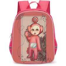 Teletubbies Po Backpack StudentPack - Po Finger Heart Illustration