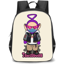 Teletubbies Tinky Winky Backpack StudentPack - Tinky Winky Wearing Face Mask