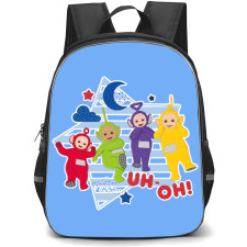 Teletubbies Backpack StudentPack - Teletubbies Uh Oh Striped Star Background