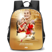 Aryna Sabalenka Backpack School Bag StudentPack - Aryna Sabalenka Social Media Promotional Promo Picture Art