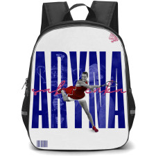 Aryna Sabalenka Backpack School Bag StudentPack - Aryna Sabalenka Swing Pose Promotional Art