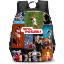 Aryna Sabalenka Backpack School Bag StudentPack - Aryna Sabalenka Tennis Picture Collage Art