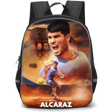 Carlos Alcaraz Backpack School Bag StudentPack - Carlos Alcaraz Celebrate Striking Portrait Poster