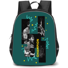 Carlos Alcaraz Backpack School Bag StudentPack - Carlos Alcaraz Champion Collage Black And White Poster