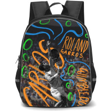 Carlos Alcaraz Backpack School Bag StudentPack - Carlos Alcaraz Striking Up Portrait Doodle Poster