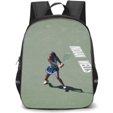 Coco Gauff Backpack School Bag StudentPack - Coco Gauff Play Stance Fierce Portrait