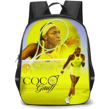 Coco Gauff Backpack School Bag StudentPack - Coco Gauff Running Shout Portrait Poster