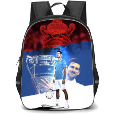 Novak Djokovic Backpack StudentPack - Novak Djokovic Standing Behind Trophy
