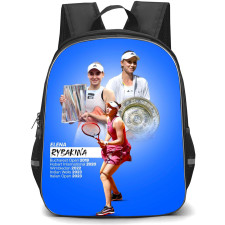 Elena Rybakina Backpack School Bag StudentPack - Elena Rybakina Champion Record Portrait Poster