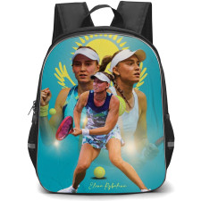 Elena Rybakina Backpack School Bag StudentPack - Elena Rybakina Playing Stance Collage Portrait Poster