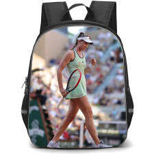 Elena Rybakina Backpack School Bag StudentPack - Elena Rybakina Walking Celebrate Side Portrait