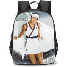 Emma Raducanu Backpack School Bag StudentPack - Emma Raducanu Sitting In Car Hood Snow Portrait