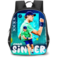 Jannik Sinner Backpack School Bag StudentPack - Jannik Sinner Striking Side Portrait Poster