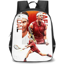Rafael Nadal Backpack StudentPack - Rafael Nadal Shouting White Background
