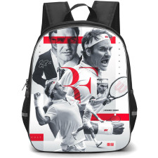 Roger Federer Backpack StudentPack - Roger Federer Celebration White Background