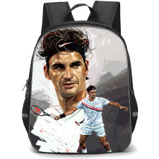 Roger Federer Backpack StudentPack - Roger Federer Oil Painting