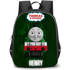 Thomas and Friends Backpack StudentPack - Henry Avatar Portrait Happy Green Background Cartoon Art