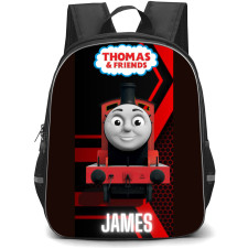 Thomas and Friends Backpack StudentPack - James Avatar Port Happy Red Background Cartoon Art