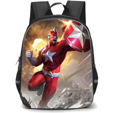 Thunderbolts Red Guardian Backpack StudentPack - Red Guardian Fighting Pose Illustration