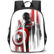 Thunderbolts US Agent Backpack StudentPack - US Agent Grayscale Red Colorpop