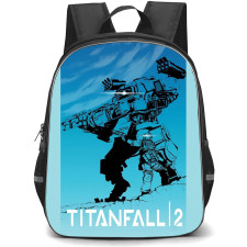 Titanfall Backpack School Bag StudentPack - Titanfall 2 Silhouette Art Poster
