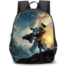 Titanfall Backpack School Bag StudentPack - Titanfall Pilot Weapon Drawn Poster