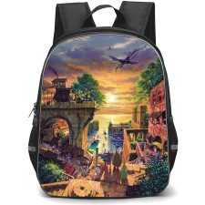 Tales of Earthsea Backpack School Bag StudentPack - Tales Of Earthsea Harbor Of Hort Town Poster