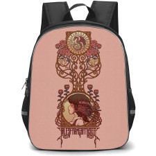 Tales of Earthsea Therru Backpack School Bag StudentPack - Therru Floral Vintage Anime Poster