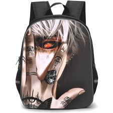 Tokyo Ghoul Ken Kaneki Backpack StudentPack - Ken Kaneki Hand Butterfly Tattoo Black Background
