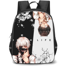 Tokyo Ghoul Ken Kaneki Backpack StudentPack - Ken Kaneki Upside Down White Cherry Blossom