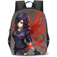Tokyo Ghoul Touka Kirishima Backpack StudentPack - Touka Kirishima Red Wings Water Color Art