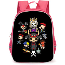 Tokidoki Backpack School Bag StudentPack - Punkstar Fierce Portrait Collage Poster