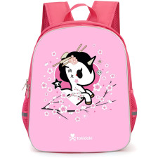 Tokidoki Sakura Backpack School Bag StudentPack - Sakura Heart Poster In Pink Background