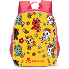Tokidoki Backpack School Bag StudentPack - Unicorno Pattern Poster In Yellow Background