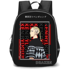 Tokyo Revengers Draken Backpack StudentPack - Draken Fierce Side Portrait