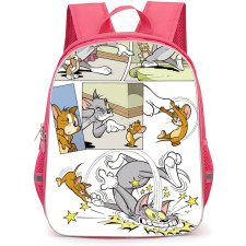Tom and Jerry Backpack StudentPack - Tom and Jerry Comics Scene Collage