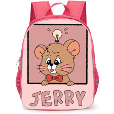 Tom and Jerry Jerry Backpack StudentPack - Jerry Having an Idea Bulb Cute Art