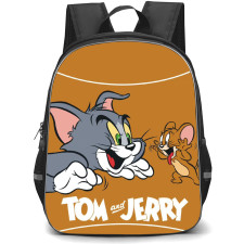 Tom and Jerry Backpack StudentPack - Tom and Jerry Teasing Tan Background