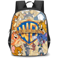 Tom and Jerry Backpack StudentPack - Tom and Jerry Warner Bros Logo Collage