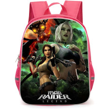 Tomb Raider Backpack School Bag StudentPack - Tomb Raider Characters Fierce Portrait Game Poster